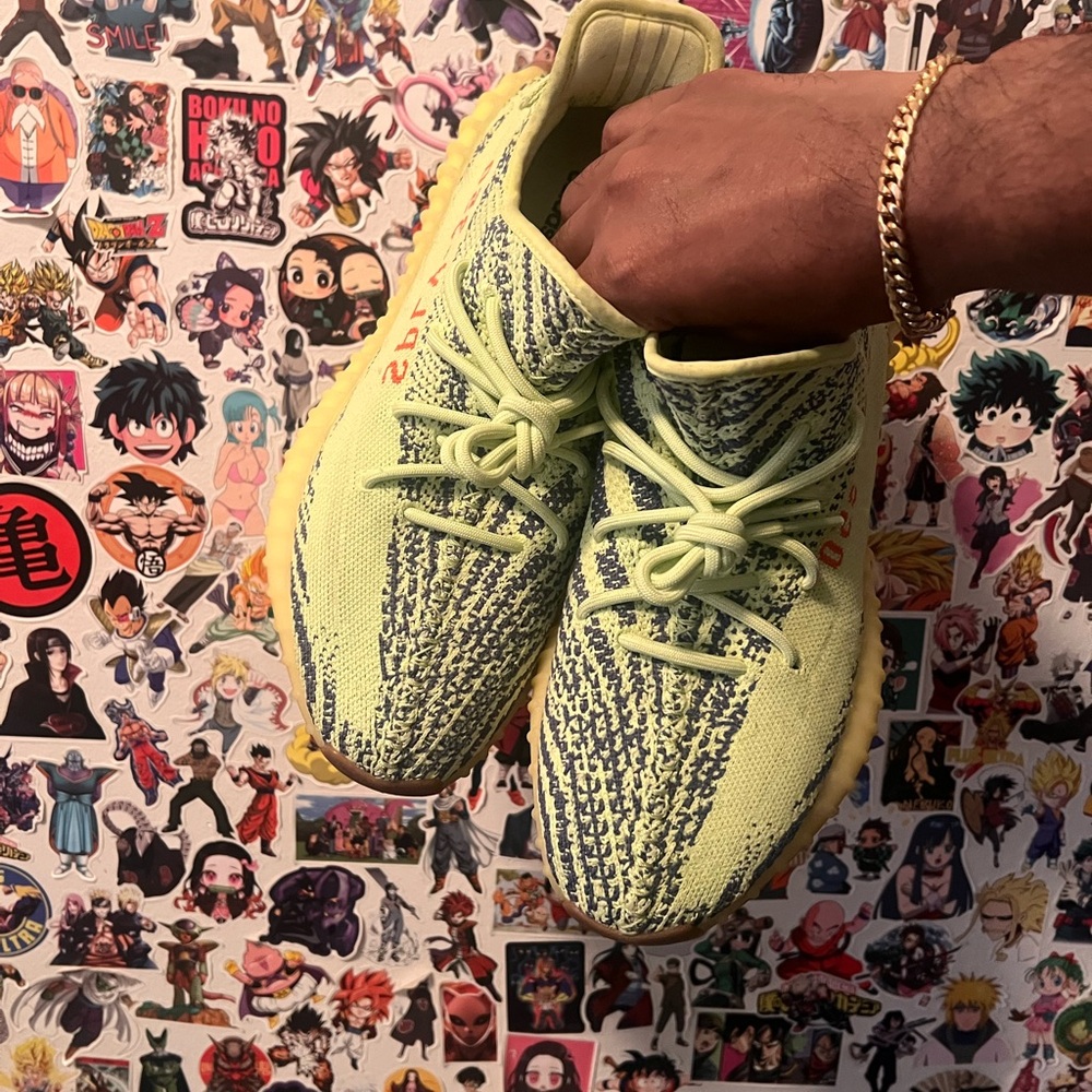 Yeezy Lime Green Athletic Shoes